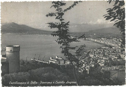 AB314 Castellammare Di Stabia (Napoli) - Panorama Col Castello Angioino / Viaggiata 1954 - Castellammare Di Stabia