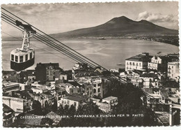 AB316 Castellammare Di Stabia (Napoli) - Panorama E Funivia Per Il Monte Faito / Viaggiata - Castellammare Di Stabia