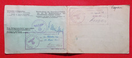 Carte D'identité/laissez Passer à Distance Limiter Pour Propriétés Coupées Par La Ligne De Démarcation De 1942/1943 - Documents