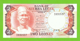 SIERRA LEONE 2 LEONES 1980  P-6e UNC - Sierra Leone