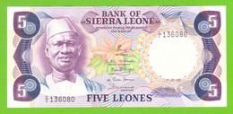 SIERRA LEONE 5 LEONES 1978  P-7b UNC - Sierra Leona