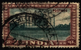 India 1949 Mi 204 Taj Mahal, Agra - Used Stamps