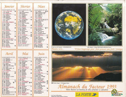 Almanach Du Facteur, Calendrier De La Poste, 1993 : Haute-Saône, Diverses Vues De La Planète. - Grand Format : 1991-00