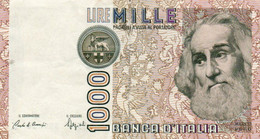 ITALIA  1000 LIRE - 1988  -  P-109b2  Circ.    Firme: Carlo Azeglio Ciampi = Speziali - 1000 Lire