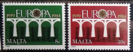 EUROPA 1984 - MALTE                  N° 685/686                        NEUF* - 1984