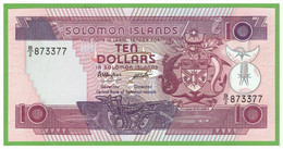 SOLOMON ISLANDS 10 DOLLARS 1986  P-15  UNC - Salomons