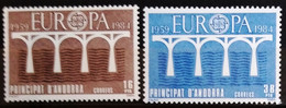 EUROPA 1984 - ANDORRE ESPAGNOL                 N° 167/168                        NEUF* - 1984