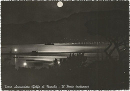 AB326 Torre Annunziata (Napoli) - Il Porto - Panorama Notturno Notte Nuit Night Nacht Noche / Non Viaggiata - Torre Annunziata