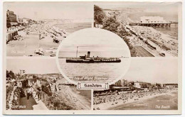 UNITED KINGDOM ENGLAND ISLE OF WIGHT STEAMER SANDOWN BEACH PIER CLIFF-WALK - Sandown