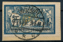 MEMEL 1922 Nr 118 Zentrisch Gestempelt Briefstück Gepr. X41E9F2 - Memel