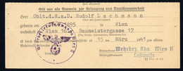 1941, Österreich - Matasellos Mecánicos