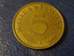 Allemagne Germany 5 Reichspfennig 1938  A - 5 Reichspfennig