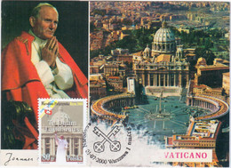 Poland Polska 2000 Pope John Paul Jan Pawel Giovanni Paolo II, Warszawa Vaticano - Tarjetas Máxima