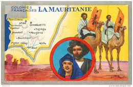 MAURITANIE - CPA  - PUB ILLUSTREE " LION NOIR " - TRES BON ETAT - Mauretanien