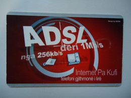 ALBANIA   USED   PHONECARDS  ADVERSTISING 2 SCAN - Albanië