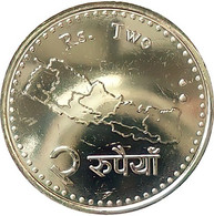 NEPAL 2-Rupees CIRCULATION Coin 2020 UNC - Nepal