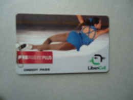 LEBANON LIBAN USED CARDS PREPAID WOMEN SPORT - Libanon