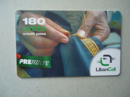 LEBANON LIBAN USED CARDS PREPAID  POPULAR ART - Líbano