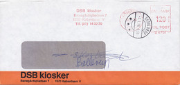 Denmark DSB KIOSKER Red Meter KØBENHAVN 'D4751' 1979 Meter Cover Freistempel Brief Brotype SKOVLUNDE (Arr.) - Maschinenstempel (EMA)
