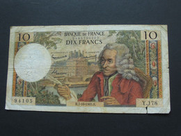 10 Dix Francs VOLTAIRE 7-10-1965   **** EN ACHAT IMMEDIAT **** - 10 F 1963-1973 ''Voltaire''