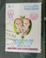 Pakistan - 1989 - SAARC Year Against Narcotics - Drug Abuse Society's Menace - Fine Used. ( D) - Pakistan