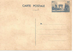 France Entier Postal Arc De Triomphe Paris 80c (neuf) - Standaardpostkaarten En TSC (Voor 1995)