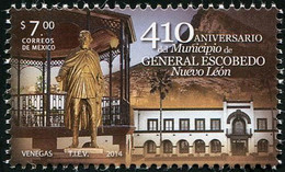 Mexico 2014 The 410th Anniversary Of The Municipality Of General Escobedo, Nuevo Leon Stamp 1v MNH - Messico