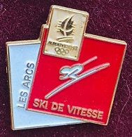 ALBERTVILLE 1992 / 92 - FRANCE - SITE LES ARCS - SKI DE VITESSE - JEUX OLYMPIQUES - SAVOIE - ANNEAUX - '92 -  (JO) - Jeux Olympiques