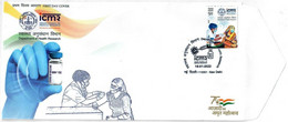 India 2022 *** ICMR Vaccine, COVID-19 ,Coronavirus, Vaccination ,Doctor, Mask, Virus FDC Cover (**) Inde Indien - Ongebruikt