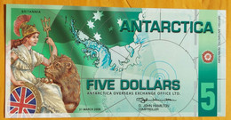 Antarctica (South Pole) 2008 - Five Dollars ‘Britannia’ - UNC - Other - America