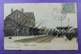Frévent La Gare Train Station Chemin De Fer Spoorweg. 1906 -D62 - Autres & Non Classés