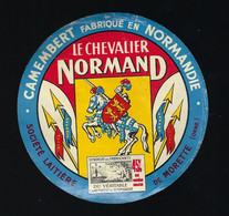 étiquette Fromage Camembert Normandie Le Chevalier Normand  45%mg Ste Laitiere De Morette Orne 61 - Fromage