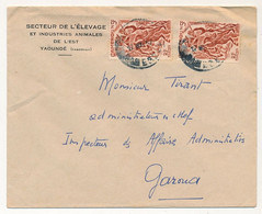 CAMEROUN => Enveloppe En Tête "Secteur De L'élevage Industries Animales..." Depuis Yaoundé - 1957 - Lettres & Documents