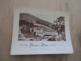 Pub Format CPM CPA 68 Haut Rhin Orbey Pub Hôtel Beau Séjour Armand Schiele - Orbey