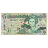 Billet, Etats Des Caraibes Orientales, 5 Dollars, Undated (2000), KM:37v, TB - East Carribeans