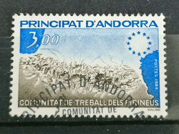 French Andorra  - 1984  - Cooperation - USED. ( D) - Gebruikt