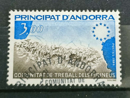French Andorra  - 1984  - Cooperation - USED. ( D) - Oblitérés