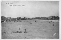 CPA ESPAGNE ASTURIAS GIJON VISTA GENERAL DE LA PLAYA - Asturias (Oviedo)