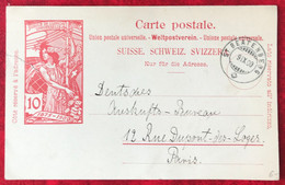 Suisse - Carte Postale JUBILE DE L'UPU 1875-1900 - TAD ST BEATENBERG 9.IX.00 - (A117) - Brieven En Documenten