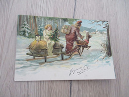 CPA Illustrateur  Relief Gaufré Avant 1906 Joyeux Noël Père Noël PFB - Andere