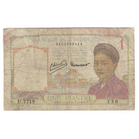 Billet, FRENCH INDO-CHINA, 1 Piastre, Undated (1932-1939), KM:54a, B - Indocina