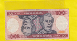 BANCO CENTRAL DO BRASIL  -  100 CRUZADOS  . 1981  .  N°  A 2283019174 A  .  2 SCANES - Brésil