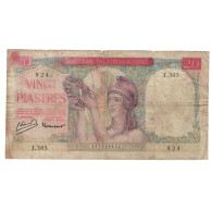 Billet, FRENCH INDO-CHINA, 20 Piastres, Undated (1942), KM:81a, B - Indochina