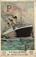 RMS MAJESTIC  EX BISMARCK W WHITE STAR LINE SHIP BATEAU - Dampfer