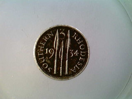 Münze Southern Rhodesia, 3 Pence 1934, Silber - Numismatiek