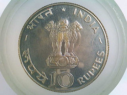 Münze Indien, 10 Rupees 1970, FAO Serie, Silber 800/1000, SELTEN - Numismatik