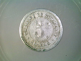 Münze Frankreich, 5 Centimes 1921, Amiens Chambre De Commerce - Numismatics