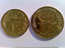 Münzen Madagascar, 10 Und 20 Franca 1970, FAP Series, TOP, Konvolut - Numismática