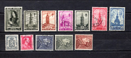 Bélgica   1939  .-   Y&T Nº    512-519/524-527/531 - 1929-1941 Grande Montenez
