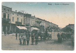 POL 7 - 13889 STRYJ, Poland, Market - Old Postcard, CENSOR - Used - 1917 - Poland